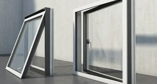مدل پنجره دو جداره آلومینیومی آکاردئونی