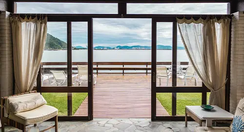 مدل پنجره دو جداره آلومینیومی کشویی